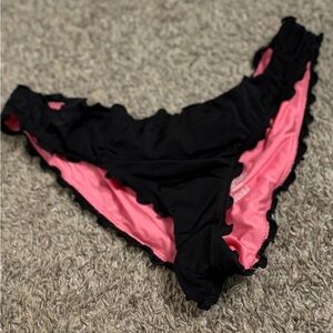 VS/PINK black bikini bottoms!